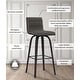 preview thumbnail 20 of 120, Skara Swivel Bar Stool, Upholstered Bar Height Chair with Bentwood Frame