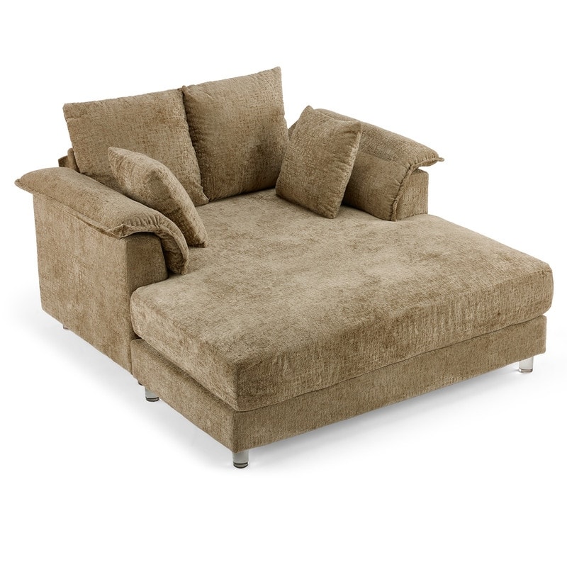 Upholstered Sleeper Sofa Bed Chaise Lounge Chair