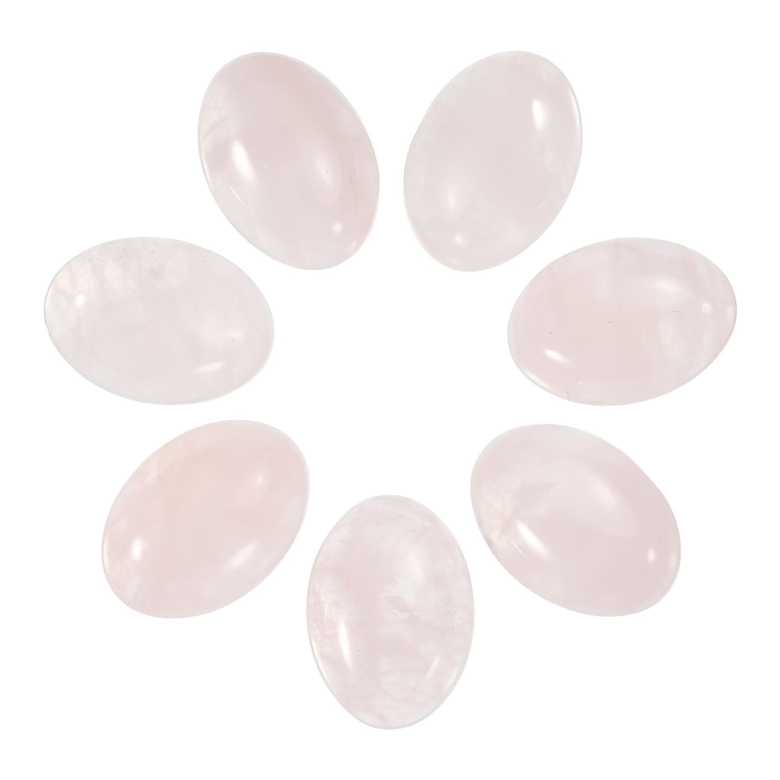 Flat Oval Stone 18mm x 13mm Crystal Stone Beads for Art Crafts 7