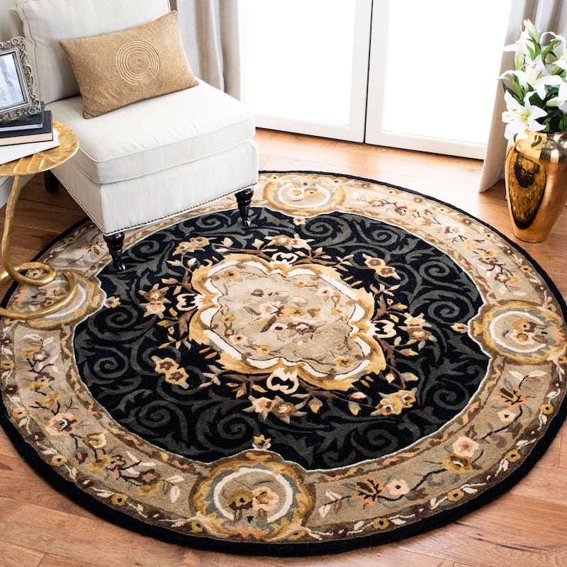 SAFAVIEH Handmade Empire Zekija Traditional Oriental Wool Rug - 4' Round - Assorted