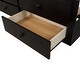 preview thumbnail 13 of 17, Stylish & Simple Twin Bunk Bed with Ladder, Safety Rail, Twin Trundle Bed with 3 Drawers for Bedroom, Guest Room, Black