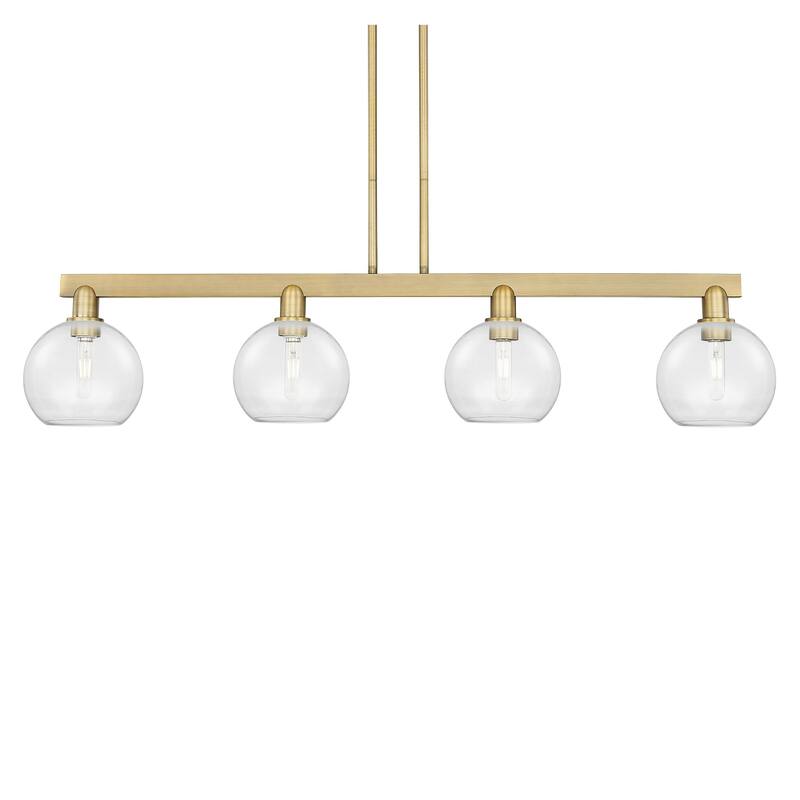 Innovations Lighting 716-4I-11-51 Athens Linear Athens 4 Light 51" - Brushed Brass / Clear