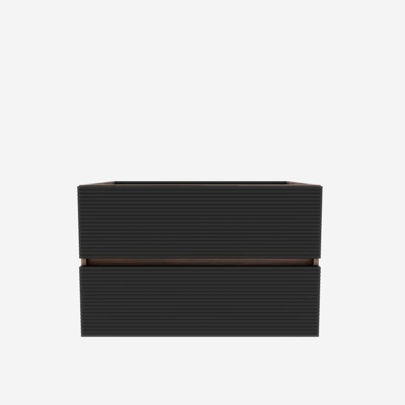 GDFStudio - Lucas Modern Floating Bathroom Vanity with Dual Drawer Storage and Refined Architectural Style - 30" Bathroom Vanity - Oak