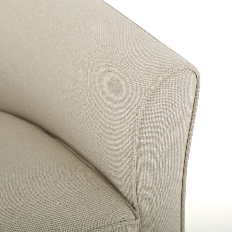 Cozy Rotating Armchair - Soft Upholstered Swivel Chair for Reading, VR, and Relaxation