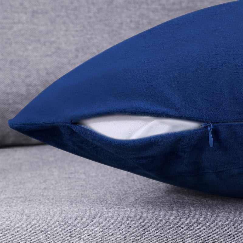 Deconovo Velvet Throw Pillow Covers 4 PCS (Cover Only)