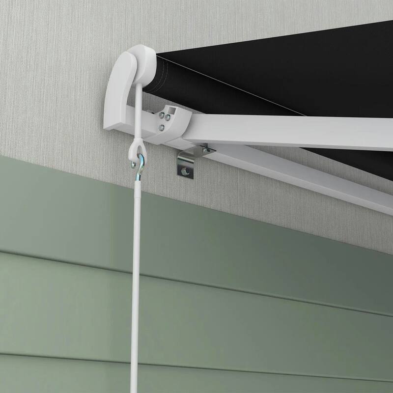 16'x10' Electric Awning, Retractable, Remote Controller, Manual Crank