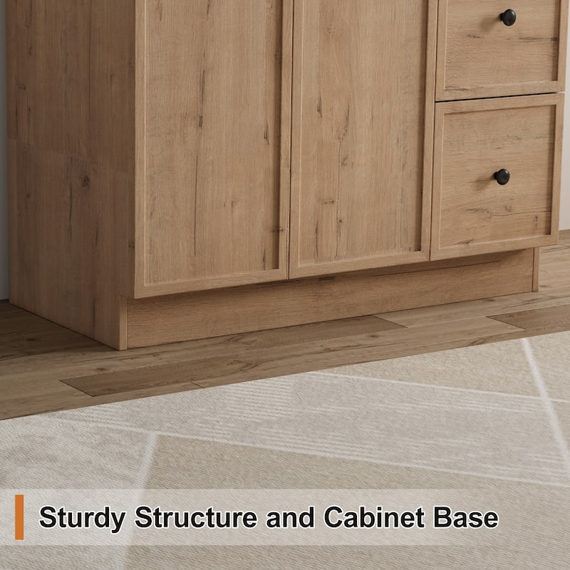 36"/48"/60"/72" Bathroom Vanity Set with Sink & Faucet