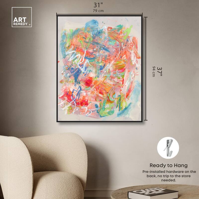 Swirling Hues II Canvas by Art Remedy