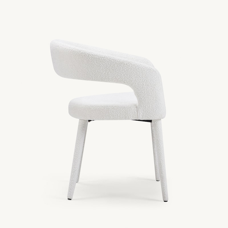 Modern Fort Boucle Upholstered Dining Chair (Set of 4)