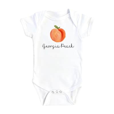 Peach Georgia - Baby Boy Girl Clothes Infant Bodysuit Funny Cute Newborn