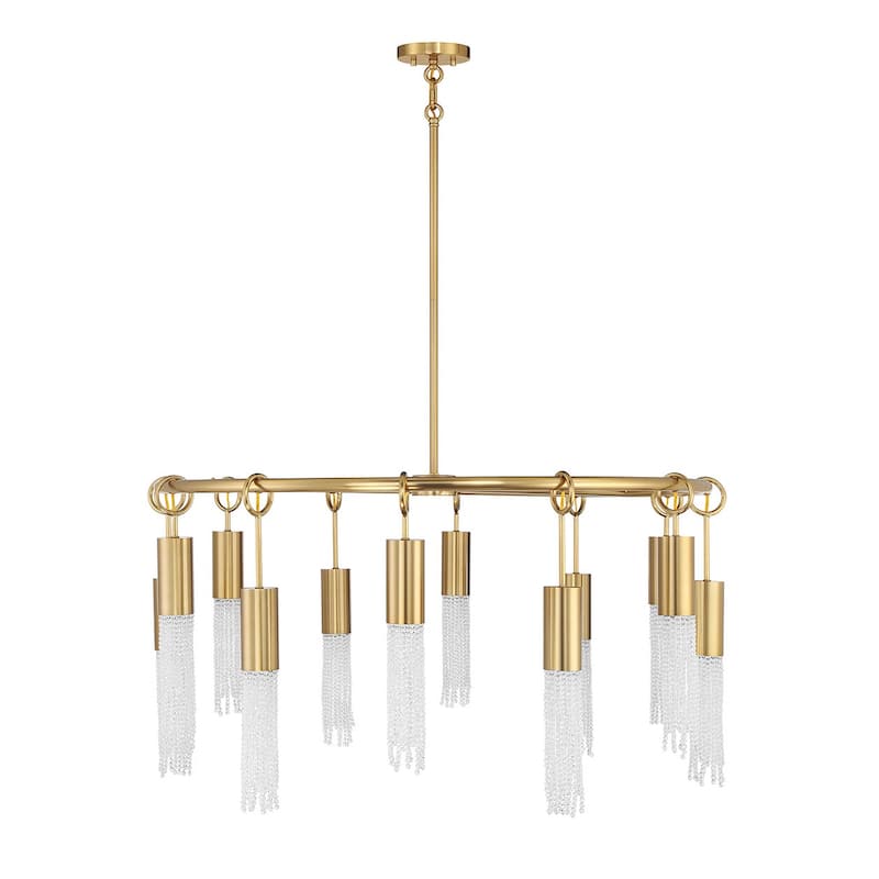 Savoy House 1-1367-12 Chelsea 12 Light 40" Wide Beaded Ring Chandelier