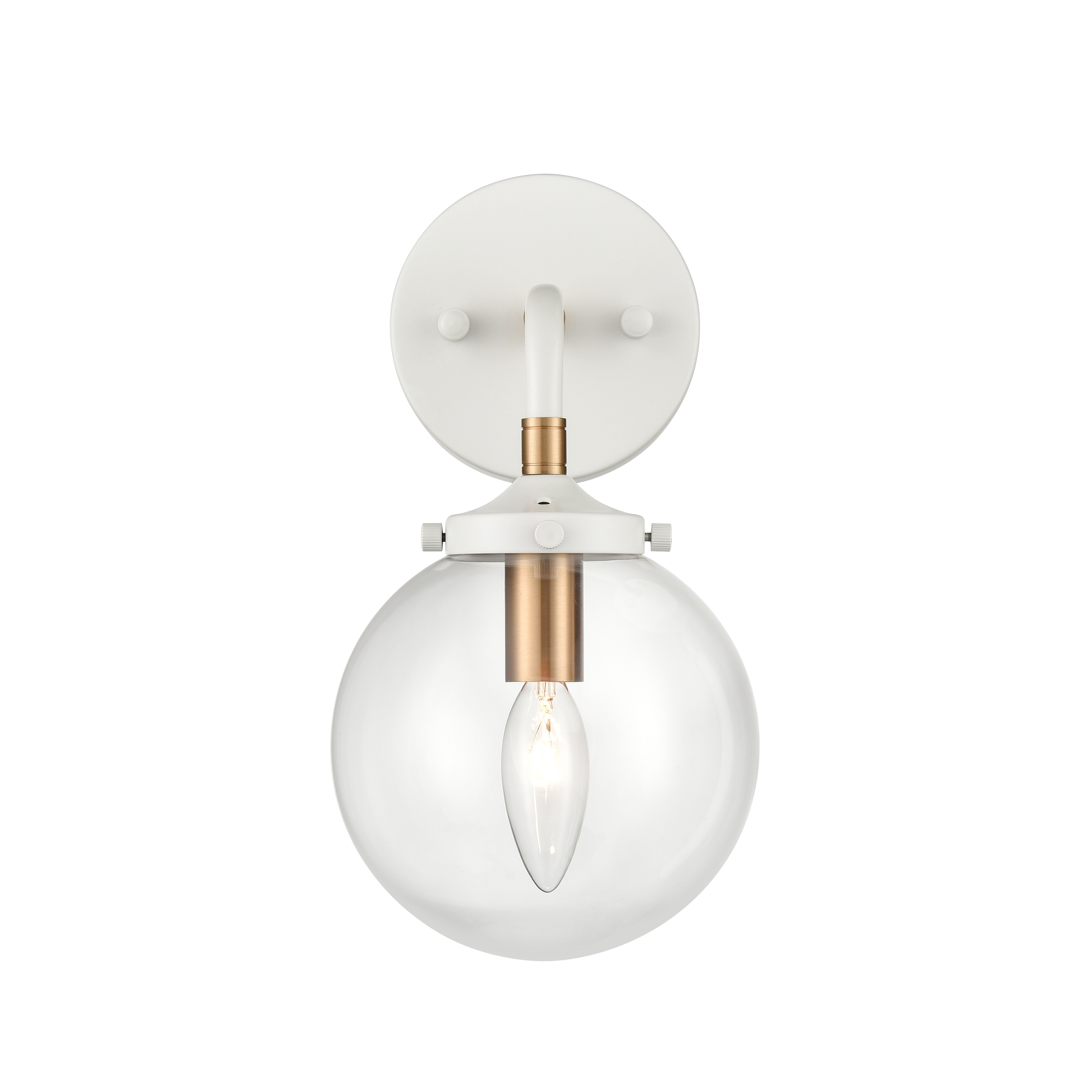 Boudreaux 6'' Wide 1-Light Vanity Light - Matte White - 6 inch Tall