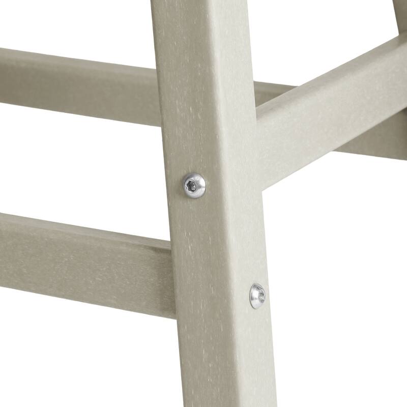 Laguna Hdpe All Weather Outdoor Patio 29" Saddle Seat Bar Stool (Set Of 3)