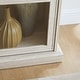 preview thumbnail 11 of 23, GDFStudio - Brookline Modern Storage Glass Display Cabinet with Flip-Up Glass Doors and 4-Tier Shelving