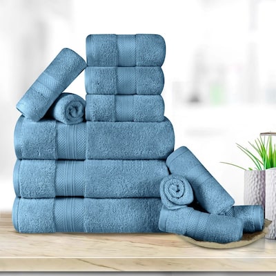 Blue Nile Mills Rio Turkish Cotton 12 Piece Towel Set
