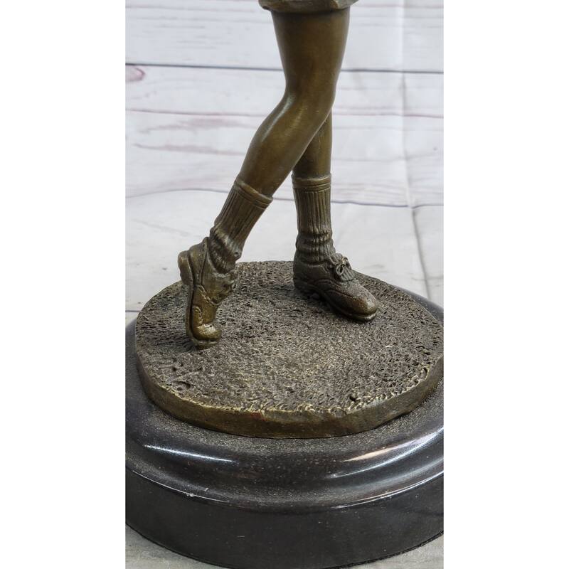 Hot Cast Bronze Female Golfer Golf Mom Statue Sculpture Gift Trophy Decor