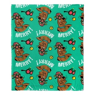 Warner Brothers Scooby-Doo Merry Silk Touch Throw Blanket
