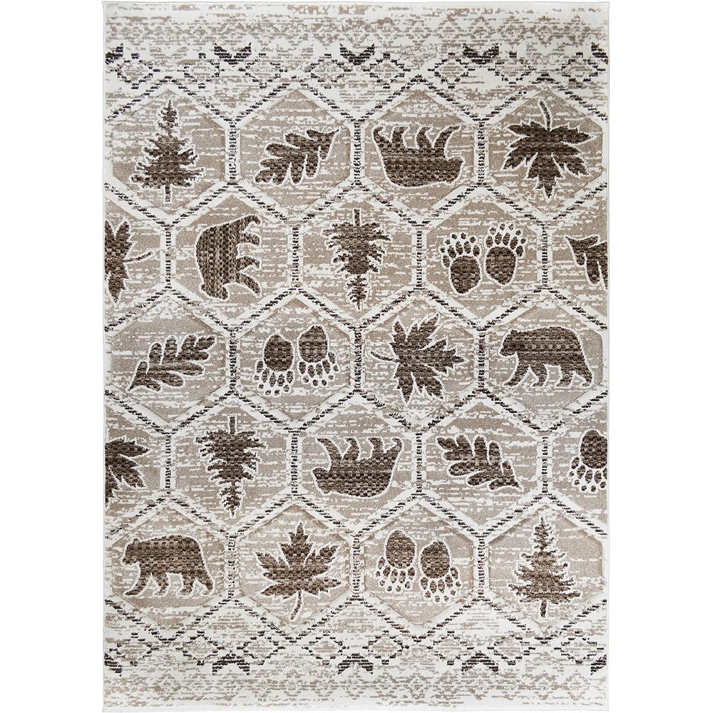 Tacoma Camp Creek Brown Lodge Area Rug