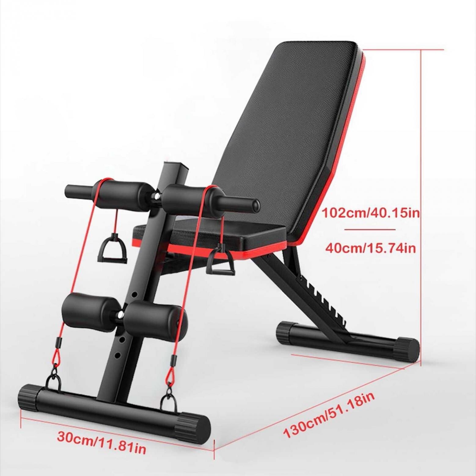 Adjustable Sit Up AB Incline Abs Bench Flat Fly Weight Press Gym Black-red SPORT Adjustable Sit Up AB Incline Abs Bench Flat Fly Weight Press Gym Black-red SPORT