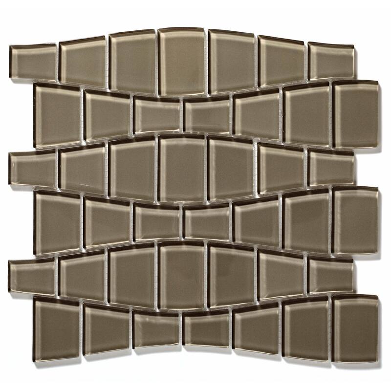 Cruz Bay Studio BG15 Ripple - 11" x 12" Block Random Wall Tile -