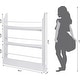 preview thumbnail 11 of 9, UTEX Kids Bookshelf,Children's Bookcases and Storage, Kids Bookcase Rack Wall for Bedroom,Study Living Room,White