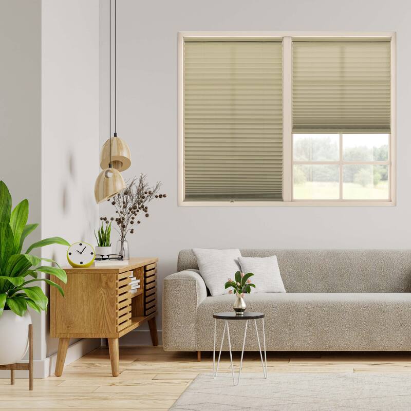 64-inch Latte Light-filtering Pleated Shade