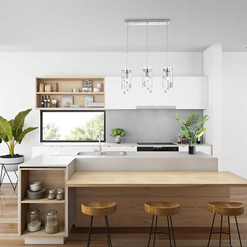 Parnassus 3-Light Kitchen Island Cylinder Pendant