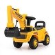 preview thumbnail 3 of 7, Kids Excavator Ride On Toy with Adjustable Shovel and Side Lever Control - 34" x 12" x 20.5"