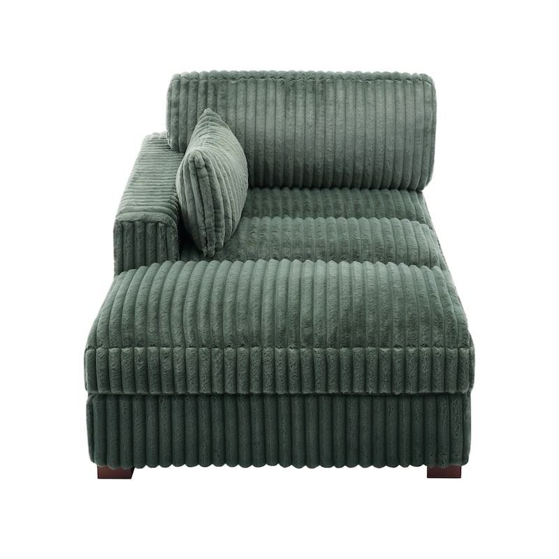 Oversized L-Shape Upholstered Chaise Lounge Sofa Couch