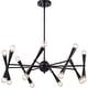 preview thumbnail 1 of 8, Vaxcel Lighting H0292 16 Light 29" Wide Chandelier Matte Black
