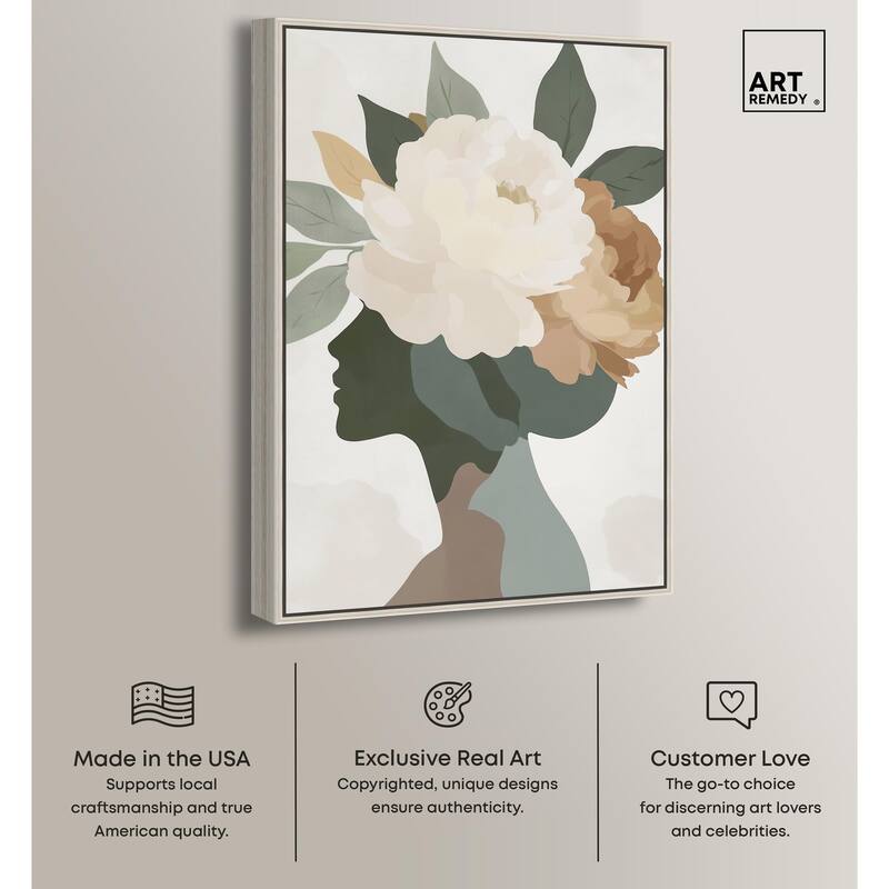 Floral Headpiece I Canvas by Art Remedy