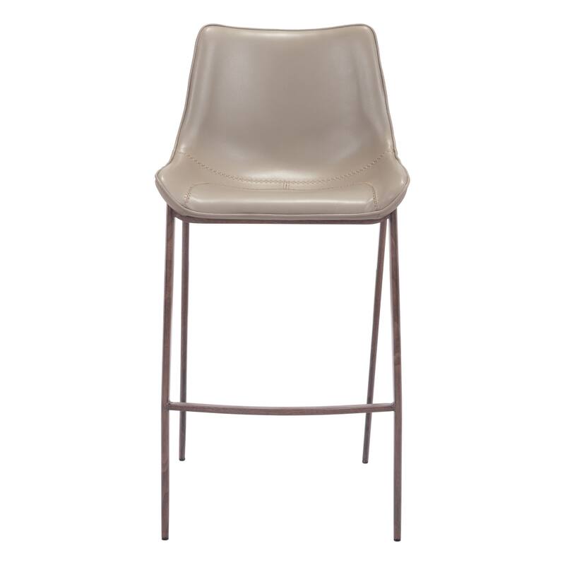 Magnus Barstool Brown & Walnut