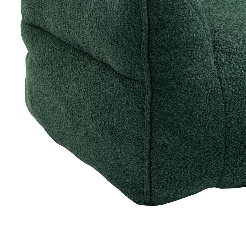 GDFStudio - COOLMORE Boucle Bean Bag Chair with Memory Foam Filling for Ultimate Comfort