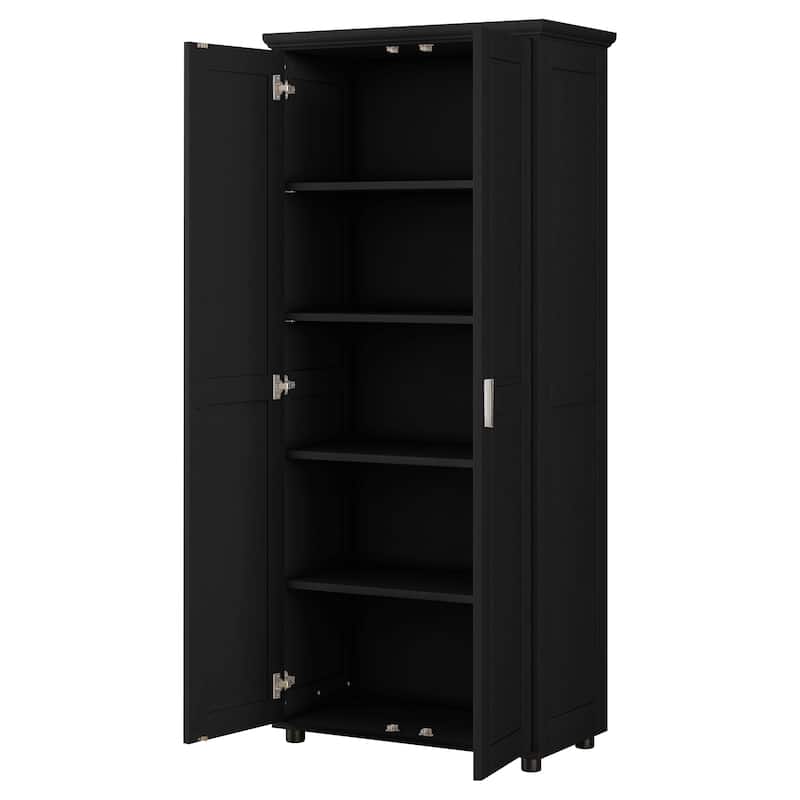 GDF Studio - Karry Modern MDF Storage Cabinet with Two Doors and Adjustable Shelf