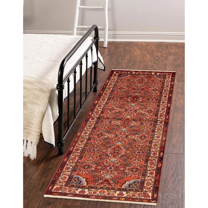 ECARPETGALLERY Hand-knotted Andelz Copper Wool Rug - 3'10 x 10'1