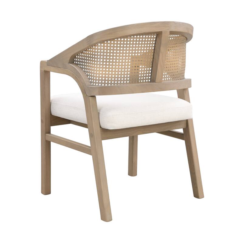 Christopher Knight Home - Acantha Rubberwood Frame with Rattan Back 7 Piece Dining Set