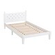 preview thumbnail 7 of 13, Twin Bed with Button-Decoration Headboard and Bed Slats
