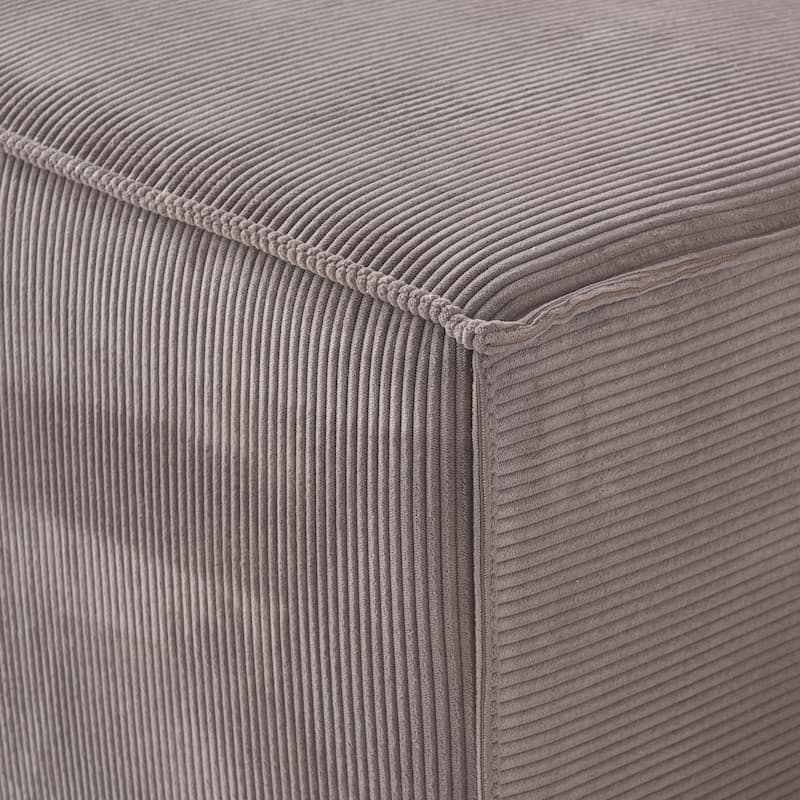 Modern Modular Sectional Sofa with 3 Pillows, Convertible Living Room Couch with Ottomans