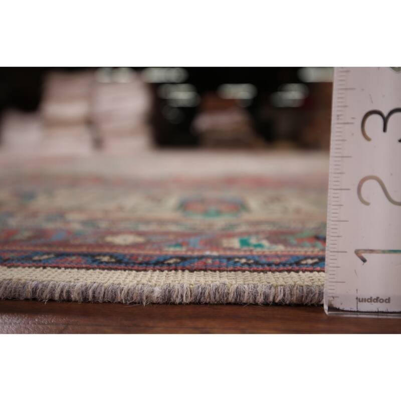 Geometric Tabriz Persian Vintage Area Rug Handmade Wool Carpet - 9'6"x 12'8"