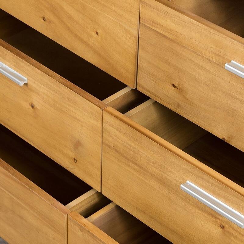 Farmhouse Solid Wood Dresser With Drawer for Bedroom