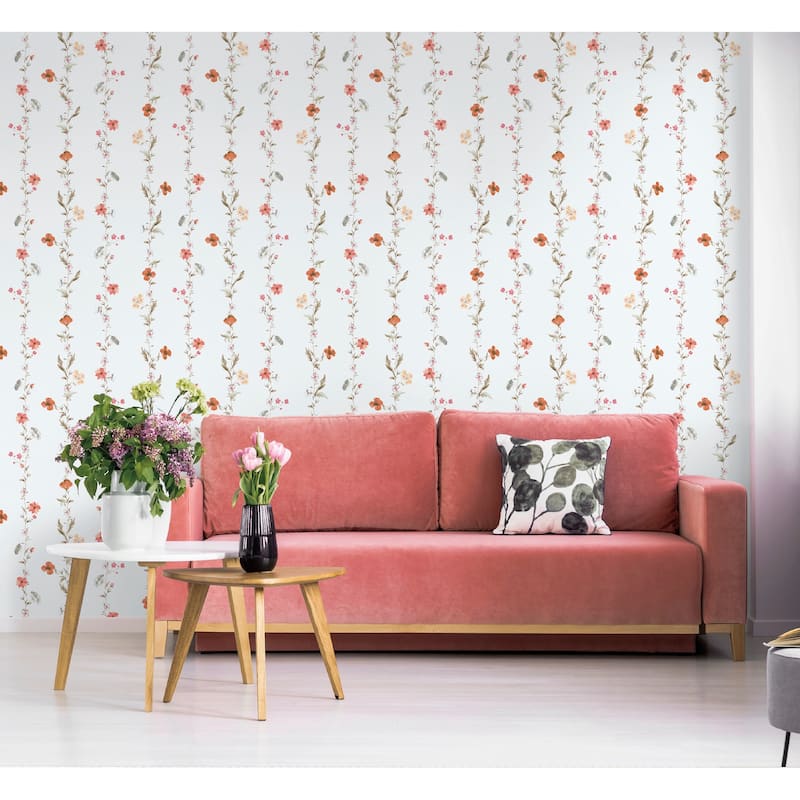 Galerie Wallcoverings Spring Blossom Vertical Floral Garden Non-woven Matte Wallpaper Roll