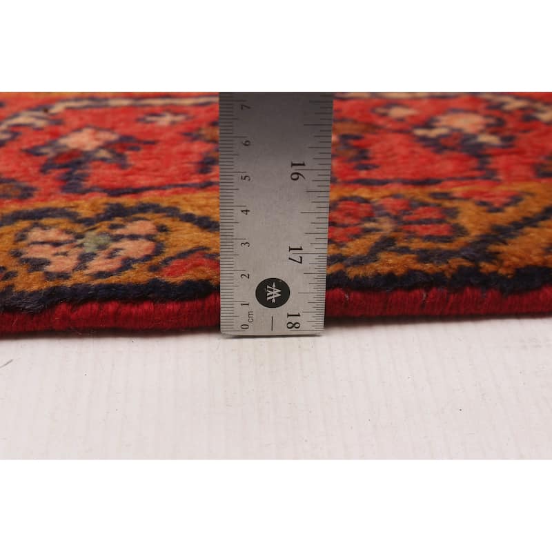 Andelz Navy, Red Rug 4'4" x 7'0" - 4'4 x 7'0