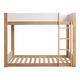 preview thumbnail 15 of 15, Furniture of America Oryas 2-Piece White and Natural Solid Wood Twin over Twin Bunk Bed and Chest Kids Bedroom Set