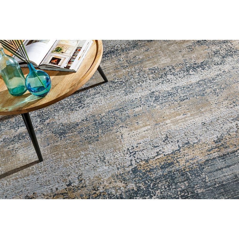 Livabliss Nautical & Coastal Brunswick Abstract Area Rug