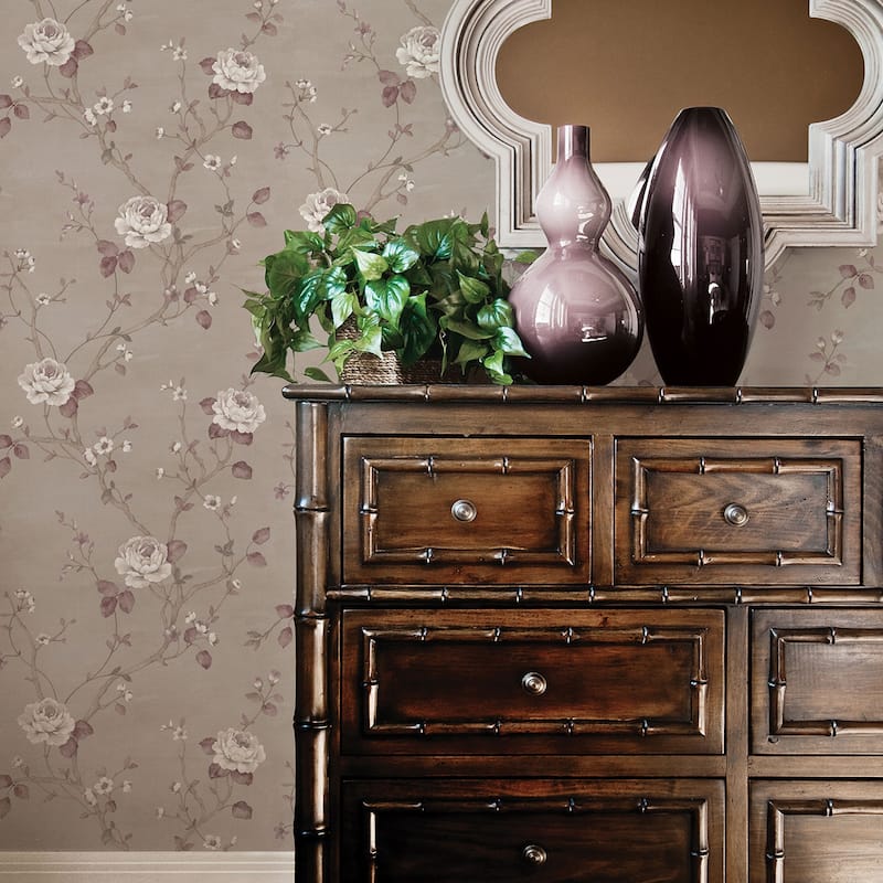 Galerie Wallcoverings Palazzo 2 Luisella Floral Vine Vinyl on Non-woven Matte Wallpaper Roll