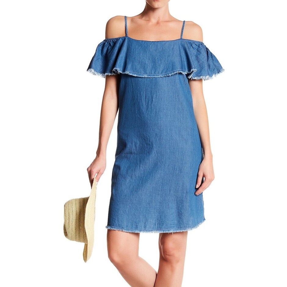 chambray shift dress beachlunchlounge