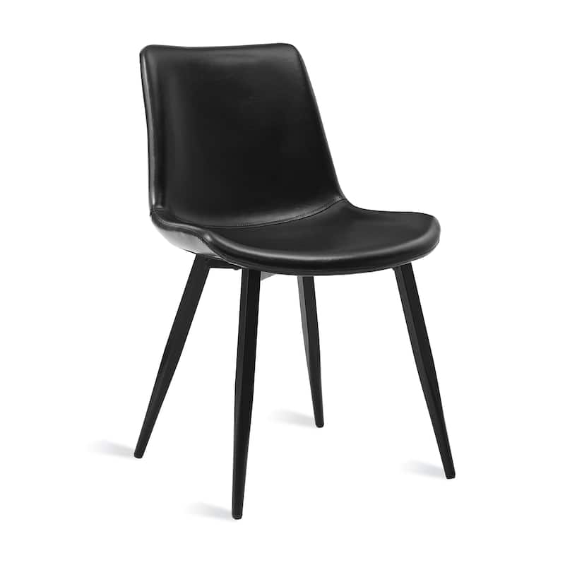 18 in. Modern Faux Leather Upholstered Dining Chairs Counter Stools for Dining Room - 19.68 in.W x 21.65 in.D x 31.49 in.H