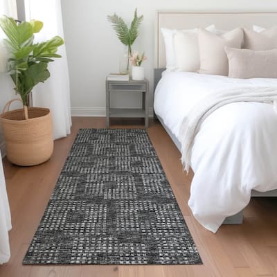 Premium Washable Super Soft Modern Houndstooth Mayfield Rug