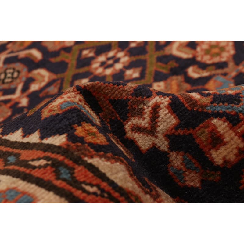 ECARPETGALLERY Hand-knotted Andelz Navy Wool Rug - 3'3 x 9'5