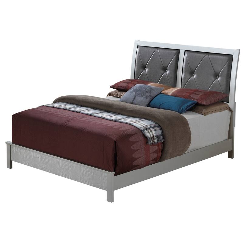 Glades Silver Champagne Full Panel Beds Bed Bath & Beyond 35993398